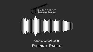 Ripping Paper  HQ Sound Effects [upl. by Haila]