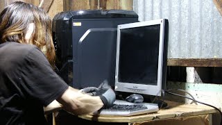 Angry Gamer Smashes New Gaming Computer Setup [upl. by Yednarb]