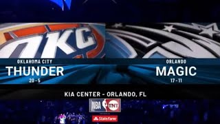 Thunder vs Magic NBA On TNT IntroTheme 121924  NBA 2024 [upl. by Gambrill]