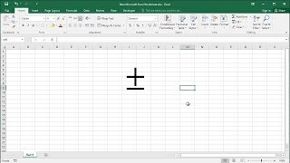 How to type PlusMinus symbol in Excel workbook [upl. by Marb]