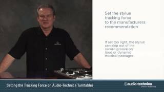 How to Set Tracking Force on ATLP120USB and ATLP1240USB Turntables [upl. by Valentijn]