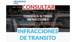 Como consultar si tenes Infracciones de Transito [upl. by Prichard]