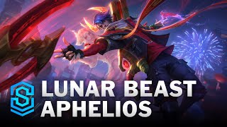 Lunar Beast Aphelios Skin Spotlight  League of Legends [upl. by Aelahs]