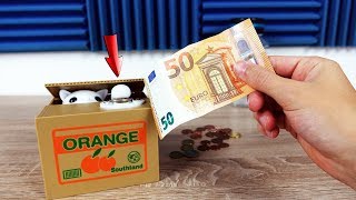 3 außergewöhnliche SPARDOSEN zum Geld sparen im Test [upl. by Nagah341]