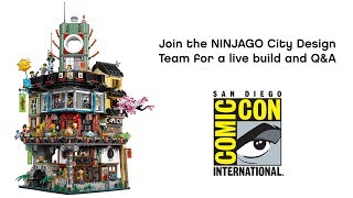 San Diego ComicCon Live Build and QampA with LEGO Designer Team of NINJAGO City 70620 [upl. by Uzzi680]