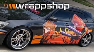 EVANGELION Itasha  エヴァンゲリオン 痛車   wrappshopeu [upl. by Tychon]