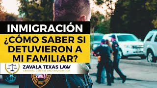 ¿Cómo encontrar a un familiar DETENIDO por ICE I Zavala Texas Law [upl. by Corri]