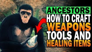 How To Craft Weapons Tools amp Healing Items In Ancestors The Humankind Odyssey Crafting Recipes [upl. by Sadye]