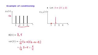 L064 Conditional PMFs amp Expectations Given an Event [upl. by Yttel]