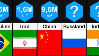 Die größten Länder der Welt nach der Fläche [upl. by Bissell]