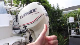 Evinrude ETEC 250HP Start Up Tutorial [upl. by Resarf]