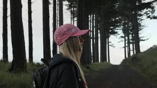 Video corto sin copyright  Chica rubia caminando en el bosque brumoso [upl. by Kristie]