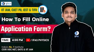 How To Fill Examination Form IIT JAM Physics  Steps to step Filling IIT JAM 2024 Form [upl. by Adaran556]