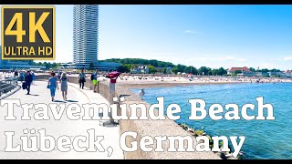 The mesmerizing Travemünde Beach 🏝️  Lübeck Germany 🇩🇪  4K UHD 60fps  Walking Tour [upl. by Stieglitz]