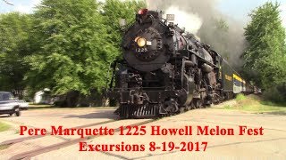 Pere Marquette 1225 Howell Mellon Fest Excursions 8192017 [upl. by Ylas]