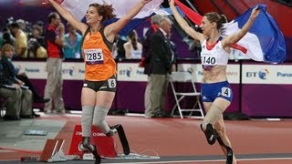 Athletics  Womens 100m  T44 Final  London 2012 Paralympic Games [upl. by Florette262]