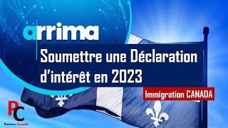 Comment soumettre une Déclaration dIntérêt sur ARRIMA [upl. by Olli]