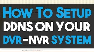 How to Setup DDNS Account onto your DVR or NVR Titanium Series Step by Step [upl. by Eehtomit]