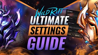 The ULTIMATE Settings Guide for Wild Rift LoL Mobile [upl. by Leba901]