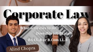 How to become a Corporate Lawyer  Working challenges of a corporate lawyer ft Alind Chopra law [upl. by Orapma]