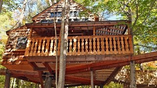 NEW HAMPSHIRE CHRONICLE Tiffany Hill Treehouse Vacation Rental in Sunapee New Hampshire [upl. by Alpheus]