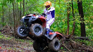 2020 Kawasaki brute force 300 trail riding [upl. by Ayik]