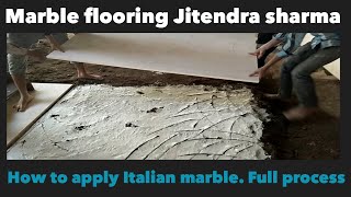 How to install Italian marble flooring  FULL PROCESS [upl. by Simonetta610]