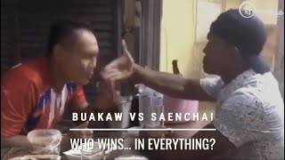 Buakaw vs Saenchai WHO WINS IN EVERYTHING [upl. by Ellehcir305]