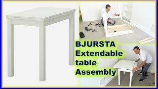 IKEA BJURSTA Extendable table [upl. by Airat]