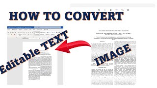 How to Convert Scanned Image to Editable Text without using any software [upl. by Haraz]