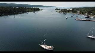 20180813 Baddeck Bay Cape Breton NS Canada  August 2018  Ceilidh Aerial Photography [upl. by Moraj]