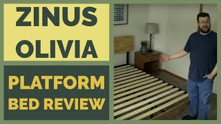 Zinus Olivia Metal and Wood Platform Bed Assembly amp Review [upl. by Delorenzo]