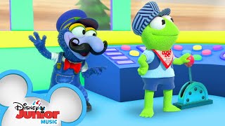 The Muppet Express 🚆  Music Video  Muppet Babies  Disney Junior [upl. by Inol]