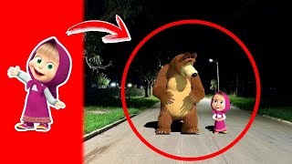 10 MASHA Y EL OSO Captados en CÁMARA en la Vida Real [upl. by Jameson]