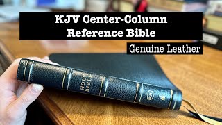 KJV CenterColumn Reference Bible Genuine Leather [upl. by Lesna274]