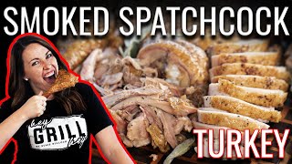 SMOKED Spatchcock Turkey  How To [upl. by Yreme]