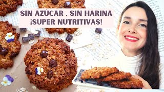 LAS GALLETAS DE AVENA MÁS NUTRITIVAS Y DELICIOSAS Sin harina sin azúcar glutenfree MUY SALUDABLES [upl. by Adnolehs888]