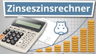 Zinsen berechnen  Zinseszinsrechner Tutorial [upl. by Oralie]