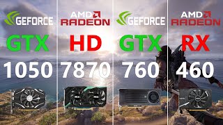 GTX 1050 vs GTX 760 vs HD 7870 vs RX 460 Test in 6 Games [upl. by Bellamy]