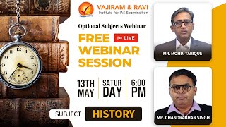 History Optional Webinar 2023  Vajiram amp Ravi [upl. by Ynhoj]