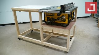 Fabrication dun établi mobile polyvalent  EP01  Dewalt DW745 [upl. by Aryam]