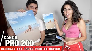 Canon Pixma PRO200  Best Dye Photo Printer 2024  REVIEW amp Paper Comparison [upl. by Bruni892]