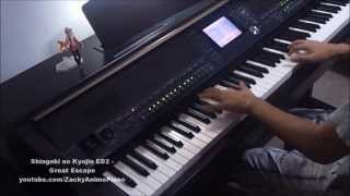 Shingeki no Kyojin ED 2  Great Escape  Piano Transcription [upl. by Fiester]