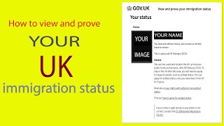 How to view and prove your immigration status in UK [upl. by Filahk]