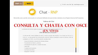 REALIZA CONSULTAS EN LINEA CHAT RNP  2021 [upl. by Jandel]