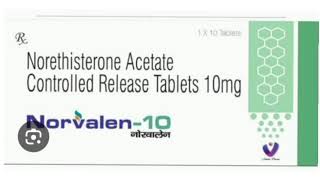 Norvalen 10 Tablets Norethisterone Acetate Controlled Release Tablets 10mg [upl. by Moyer120]