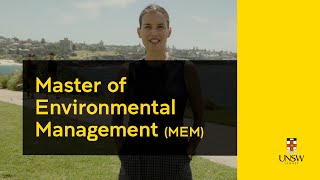 Master Of Environmental Management MEM [upl. by Nerred]