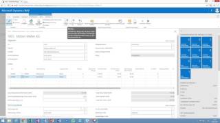 Auftragserfassung in Microsoft Dynamics NAV [upl. by Yesdnil691]