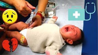 BABYS VACCINE SHOTS SHE CRIED SO MUCH [upl. by Eras188]