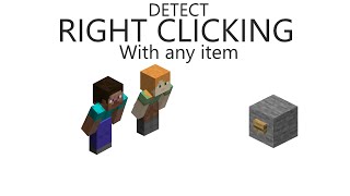 Tutorial How to detect RIGHT CLICKING with ANY ITEM in Minecraft [upl. by Pedrotti]